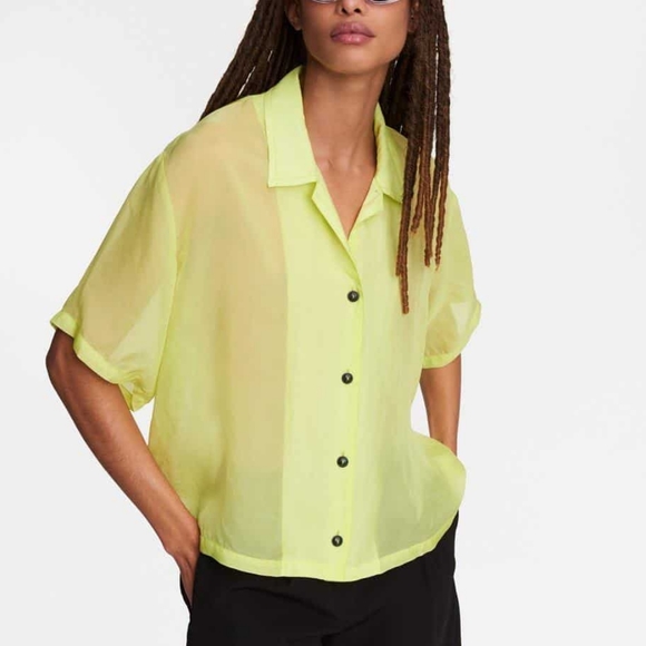[NEW] RAG & BONE Reed Shirt in Lime - Picture 3 of 13